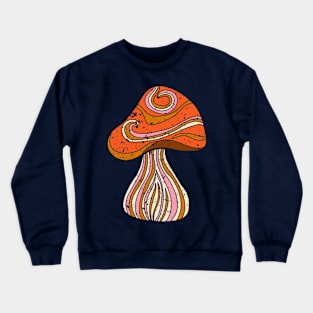 Groovy Mushroom Graphic Crewneck Sweatshirt